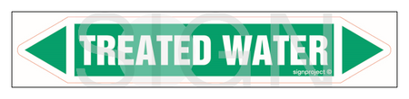 JF454 TREATED WATER - sheet of 5 stickers