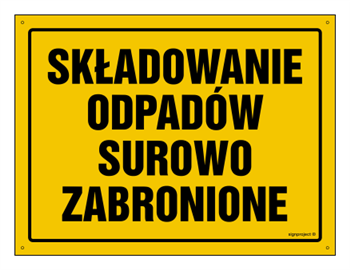 OA033 Składowanie odpadów surowo zabronione