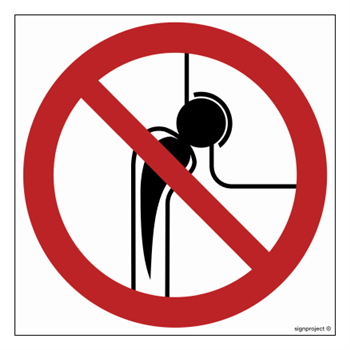 GB042 No access with metal implants - sheet of 12 stickers