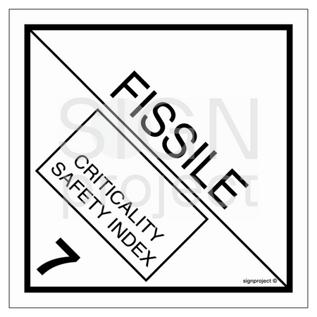 MB027 Explosives and articles. Class 7 fissile material
