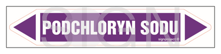 JF331 PODCHLORYN SODU - arkusz 5 naklejek