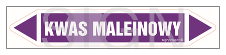 JF245 KWAS MALEINOWY - arkusz 5 naklejek