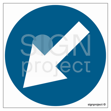 SA031 Driving order on the left side of the sign