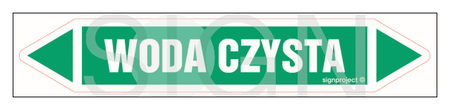 JF477 WODA CZYSTA - arkusz 4 naklejek