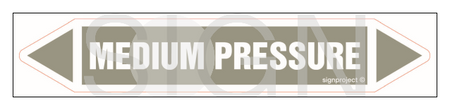 JF264 MEDIUM PRESSURE - arkusz 5 naklejek