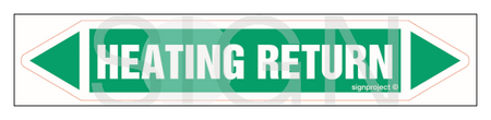JF199 HEATING RETURN - arkusz 5 naklejek