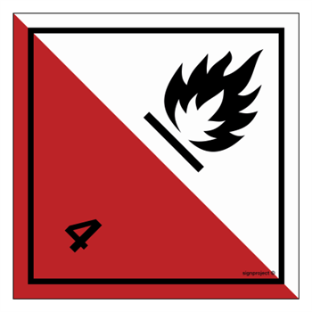 MB004 Self-igniting materials - sheet of 48 stickers