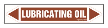 JF261 LUBRICATING OIL - arkusz 2 naklejek