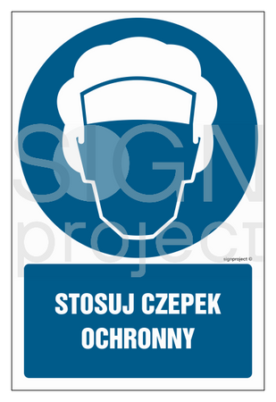 GL025 Stosuj czepek ochronny