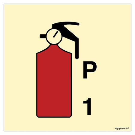 FA084 1kg Powder fire extinguisher