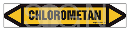 JF072 CHLOROMETHANE - sheet of 5 stickers