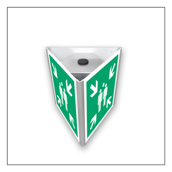 AE707 Evacuation assembly point + post (3D to post)