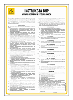 IAB01 OHS instruction in carpentry workshops