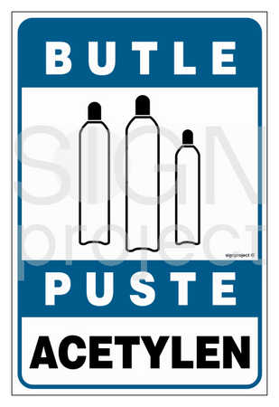 JD047 Butle puste acetylen