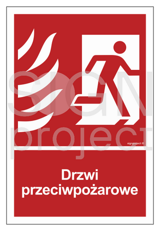 BC053 Right side fire door - sheet of 9 stickers