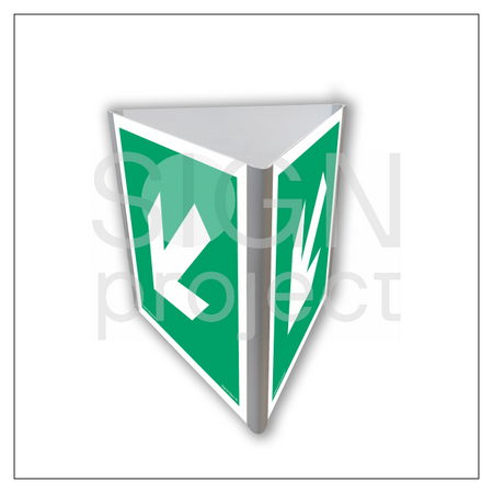 AE806 Escape route direction (3D wall)