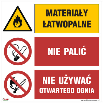 GO001 Materiały łatwopalne - Stopka SAP