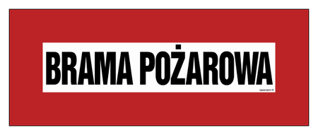 BC106 Brama pożarowa