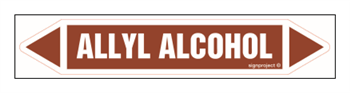 JF020 Allyl alcohol - sheet of 5 stickers