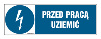 HF005 Przed pracą uziemić