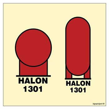 FA050 Halon 1301, bottles in a protected area