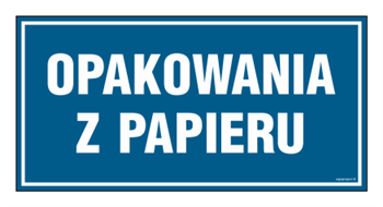 PA538 Opakowania z papieru - arkusz 6 naklejek
