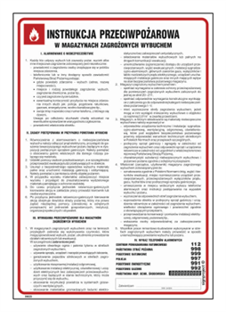 DB025 Instrukcja przeciwpożarowa w magazynach zagrożonych wybuchem