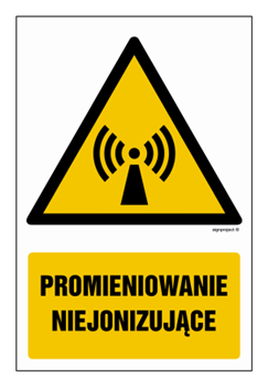 GF025 Promieniowanie niejonizujące - arkusz 9 naklejek