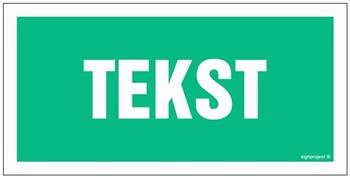 Znak na zamówienie Wzór A-8 - arkusz 6 naklejek