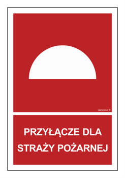 BB023 Przyłącze dla straży pożarnej - arkusz 9 naklejek