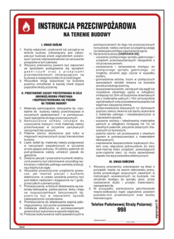 DB028 Instrukcja przeciwpożarowa na terenie budowy