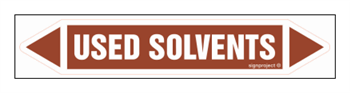 JF462 USED SOLVENTS - arkusz 2 naklejek