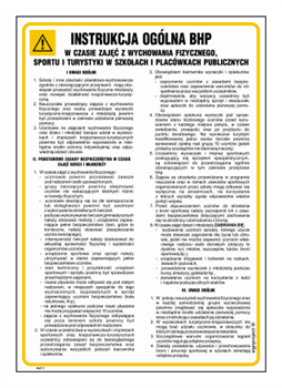 IAA11 Instrukcja ogólna BHP w czasie zajęć wychowania fizycznego
