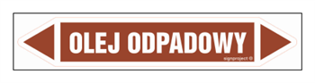 JF295 OLEJ ODPADOWY - arkusz 5 naklejek