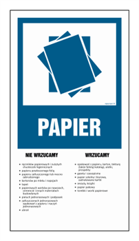 OD202 Instrukcja segregacji odpadów - PAPIER