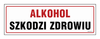 NC043 Alkohol szkodzi zdrowiu