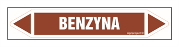 JF038 BENZYNA - arkusz 4 naklejek