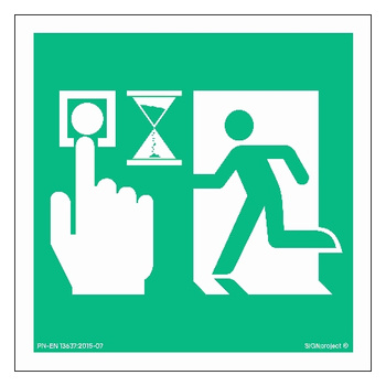 AC090 Przycisk inicjujący odblokowanie przejścia - System w stopniu 1. lub 2. (z opóźnieniem)