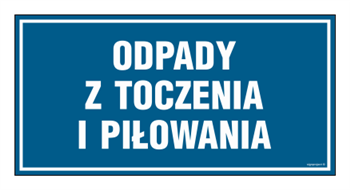 PA534 Odpady z toczenia i piłowania - arkusz 6 naklejek