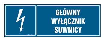HH034 Główny wyłącznik suwnicy - arkusz 8 naklejek