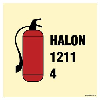 FA081 4kg Halon 1211 fire extinguisher