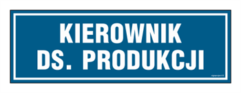 PA104 Kierownik ds. produkcji