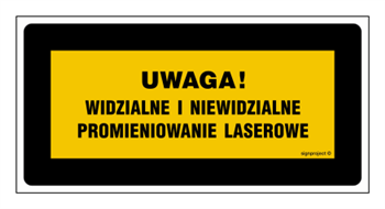 KB012 Uwaga! Urządzenie laserowe klasy 1