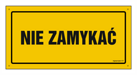 OA188 Nie zamykać
