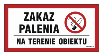 NC008 Zakaz palenia na terenie obiektu