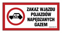 SA048 Zakaz wjazdu pojazdów napędzanych gazem