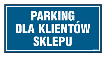 PA540 Parking dla klientów sklepu