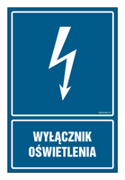 HG028 Wyłącznik oświetlenia - arkusz 9 naklejek