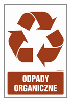 OD113 Etykieta na pojemniki na odpady  Odpady organiczne