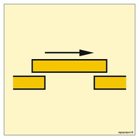 FE025 B class self closing sliding fire door